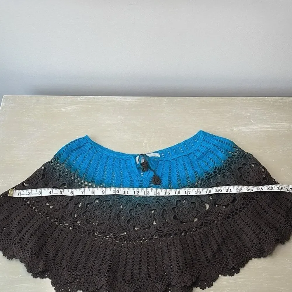 Vintage Sharon Young ombré crochet wrap/shawl